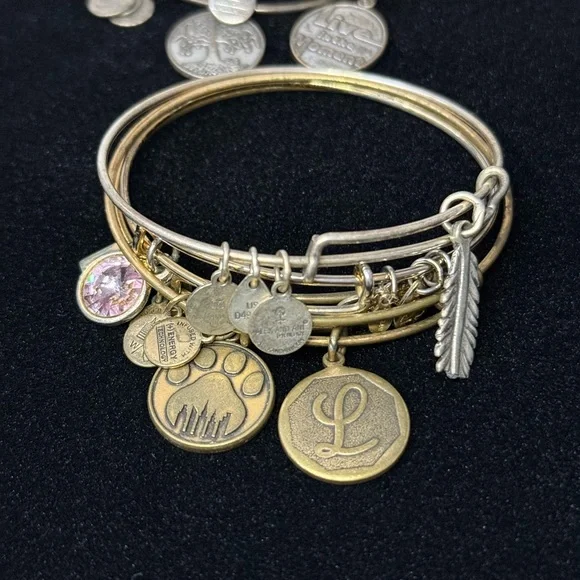 Alex & Ani Charm Bracelets Lot of 8 - 2012 2013 2015 - Picture 13 of 16